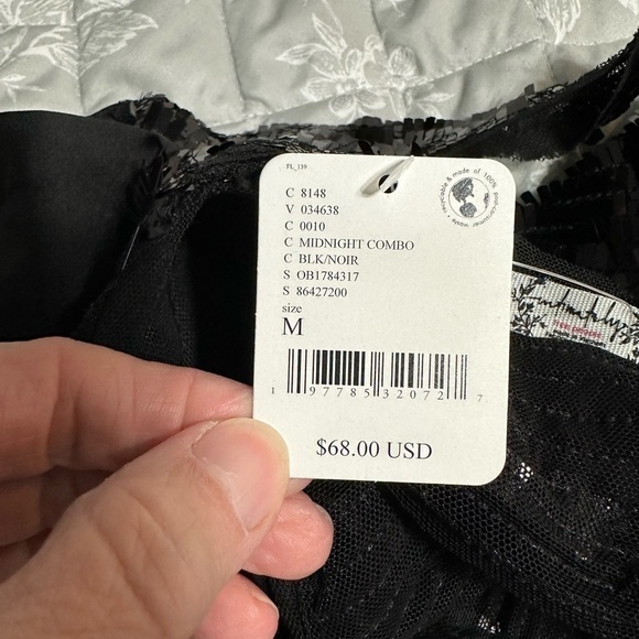 Free People Black Disco Fever Cami, Size Medium (v) - Picture 12 of 15